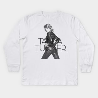 Tanya Tucker ))(( Outlaw Country Fan Tribute Kids Long Sleeve T-Shirt